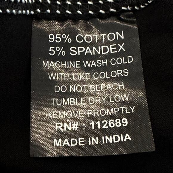 Buckle Black Men’s Black Crewneck T-Shirt Contrast Trim Size L - Picture 4 of 8